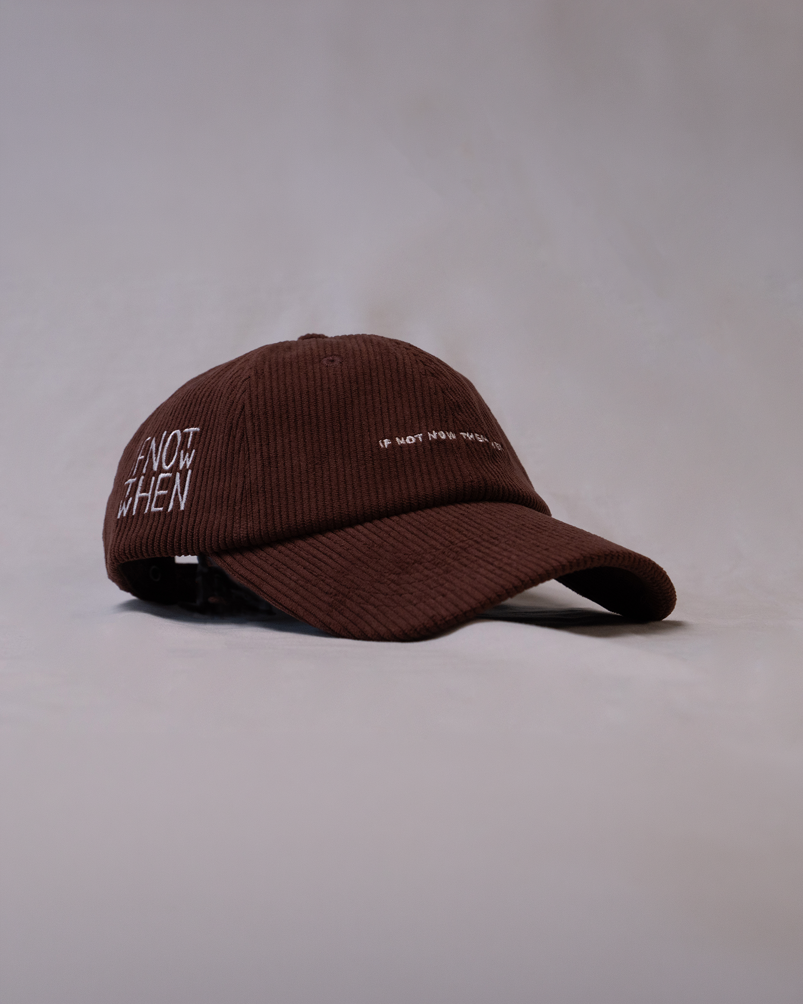 Brown Corduroy 5 Panel Hat